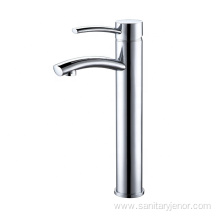 Square Water Saving Tall Brass Basin Faucet